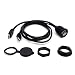 Produktbild fiimi 1 m Länge HDMI & USB AUX Verlängerung Panel Flush Mount für Auto, Boot und Motorrad Wasser Proof