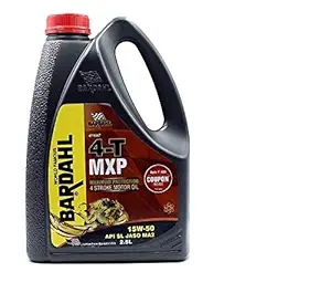 BARDAHL 4T MXP (15W 50 SL Jaso MA2) - Maximum Protection Motor Oil(2.5 LTR)
