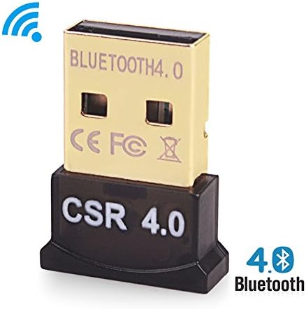 JAIS Bluetooth 4.0 USB Dongle Adapter Stick with Class 4.0 Technology, for PC Laptop Desktop Network Windows 10 32-bit and 64-bit, also for Linux