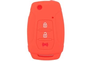 BROVACS silikonowa osłona osłona osłona osłona skóra kurtka pasuje do SSANGYONG 3 przyciski pilot pilot do kluczy CV4631 pomarańczowy
