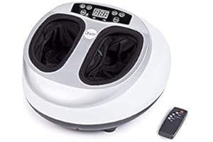 GLOBAL RELAX® | VITALZEN MINI Appareil de massage électrique pour les pieds | Blanc I Massage 360° I Compression | Masseur de soulagement I Circulation pour pied