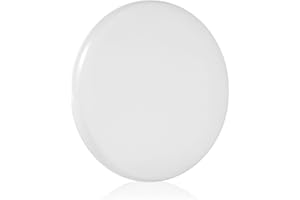 LOQATIDIS Base supérieure de Rotation en Verre Optique, Cristal Double concave, diamètre 100mm, épaisseur 14mm, Lisse, Faible frottement, Prolonge Le Temps de Rotation (S, Blanc)