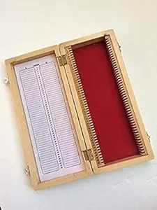 COMET Diwakar Wooden Microscope Slide Box (50 Slides)
