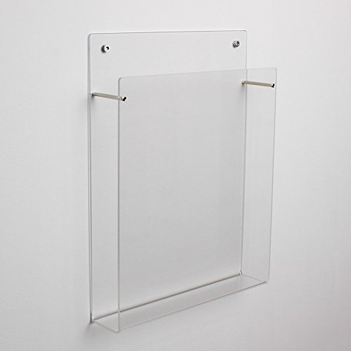 Din A4 Wandprospekthalter im Hochformat aus Acrylglas - 3
