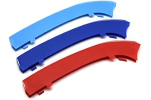 HIBEYO Griglia frontale in ABS per radiatore per BMW Serie 2,F45,F46-12 travi per radiatore,2015-2018 griglia per lo styling, strisce di copertura decorative,accessori per auto