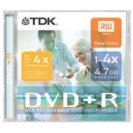 TDK DVD+R Disk DVD+R Rohling 4700MB 8xSpeed JewelCase