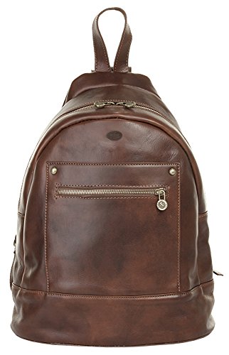 Preisvergleich Produktbild Piké Rucksack Echt Leder braun Unisex - Erwachsene, Herren, Damen - 017447