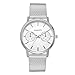 Produktbild Giologre Herren Uhren Analog Armbanduhr Frauen-beiläufige Quarzsilikon-Band Bügel-Uhr-analoge Armbanduhr (Silber)