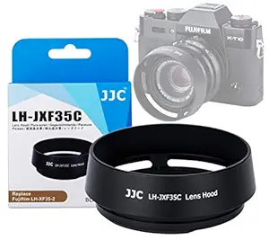 JJC LH-JXF35C Black Metal Lens Hood for FUJINON Lens XF 35mm F2 R WR & FUJINON Lens XF 23mm F2 R WR, Replaces Fujifilm LH-XF35-2