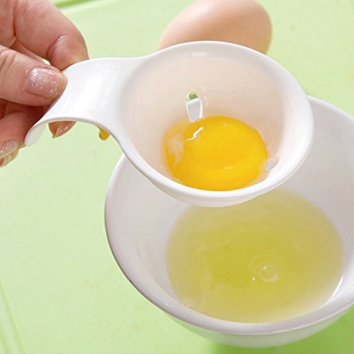 longxi Mini Eigelb Weiß Separator mit Halterung aus Silikon – Kunststoff abs-egg weiß und Eigelb Trenner - 2