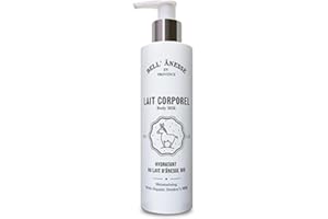 LABEL PROVENCE NATURE Lait corps hydratant au Lait d'Ânesse BIO. Tous types de peau. Flacon pompe 250 ml