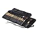 Produktbild 24Pcs professionelle Make-up Pinsel Lidschatten Puderpinsel Set Kosmetik Make-up Pinsel Tool Kit Bürsten mit Ledertasche Mode