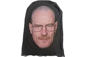 PALMER TECH Walter Sheisty Masque de ski – Mr White – Cagoule humoristique de célébrité – Brian Cranston, Noir , taille unique