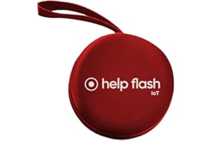 HELP FLASH IOT HELP FLASH - Funda de Neopreno Roja para Luz de Emergencia V16 con Geolocalización, Exigible en 2026, Baliza Conectada con DGT 3.0, Funda para Señal V-16, Dispositivo de Aviso Ubicación Coches