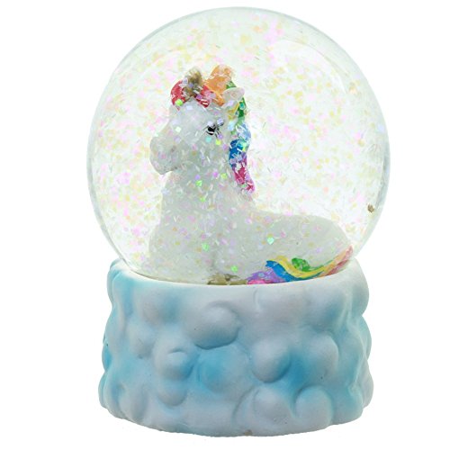 Einhorn/ Regenbogen Schneekugel - 5