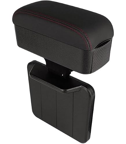 Accoudoir Voiture En Mousse Mémoire De Forme - Confort Pour Console Centrale - Avec Poche Téléphone