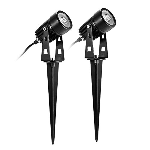 Liqoo® LED Solarleuchte Mini Solarlampe mit 2er Spotlight Solarbeleuchtung Gartenleuchte Wasserdicht IP65 für Outdoor Flur LED Solarstrahler - 6