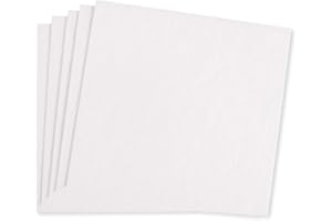 Rayher Zellstoffplatten, weiß, 20 x 21 cm, 5 Stück, Zellstoff zum Papier schöpfen, gepresste Cellulosefasern, 67366102