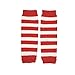 juDanzy Newborn Baby Leg Warmers (Newborn-15 Pounds)(Red & white stripe) Color: Red & white stripe (Baby/Babe/Infant - Little ones)