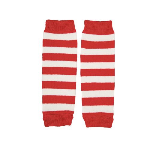 juDanzy Newborn Baby Leg Warmers (Newborn-15 Pounds)(Red & white stripe) Color: Red & white stripe (Baby/Babe/Infant - Little ones)