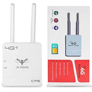 JK Vision 4G Router with SIM Card Slot, All SIM Card Supported, Dongle Speed Up to 150 Mbps (JIO, Vodafone, Idea, Airtel and More hotspots)
