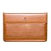 LENTION Premium Leather Sleeve for MacBook Pro 15 Inch with Retina Display -Carrying Bag Protector Case Cover with Soft fluffy fabric lining and Magnetic Button (Brown) RS.7116.00
