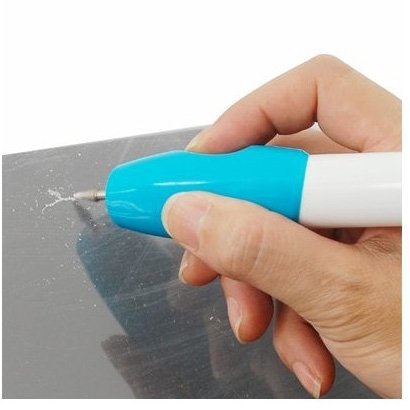 niceeshop(TM) DIY&Tools Pen Form Elektrische Graviermaschine Gravieren Handwerkzeug(Weiß und Blau,16.5cm) - 3