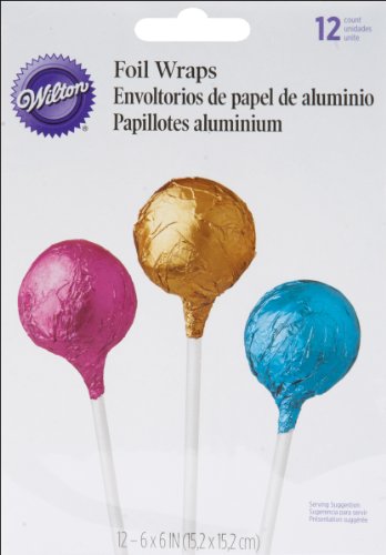 Wilton Verpackungsfolien für Cake Pops, Juwelen-Design, 12 Stück