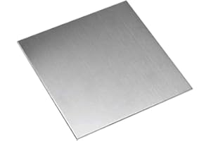 Jinssirey 1pcs 304 Stainless Steel Sheets 3mm, 304S Stainless Plates 3 x 200 x 200mm, Thickness 3mm, Width x Length=200x200mm