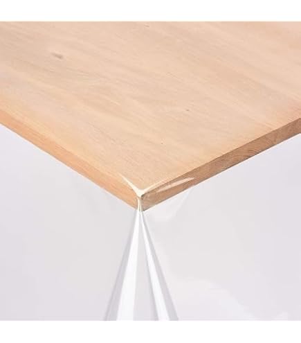 Nortufting Nappe Transparente - Largeur 180 cm - épaisseur 0,50 mm - Nappe Carrée 180 x 180 cm - Nappe Ronde 178 cm - Livré sur Tube en Carton (sans Plis) (Rectangle 180 x 350 cm