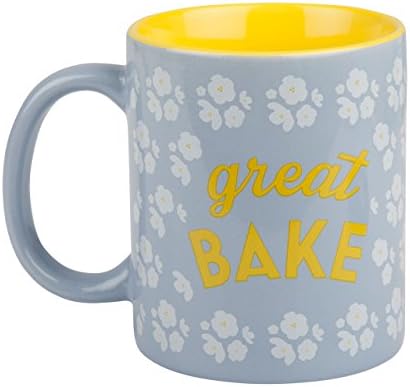 Great British Bake Off 88200206C Great Bake GBBO Printed Gift Mug, Pale Blue