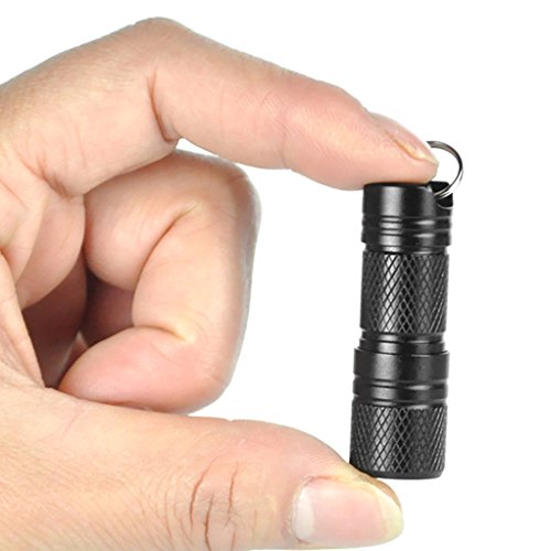 Boruit LED Flashlight ,Micro USB Mini Taschenlampe,Micro Taschenlampe Aufladbare Wasserdicht zum Innenbeleuchtung und Bewegungen im Freien (Schwarz)