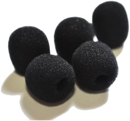 Ultradisk 5 X Microphone Foam Windshield Pack (4016 W X 18 Mm L X 16 Mm - 4 Mm Inner Diameter.)Controlled Density Acoustic Foam For Lapel Lavalier Tie Clip Handheld Pc Webcam Mics