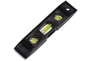 S & S PRODUCTS Small 15cm Spirit Level Magnetic Base Builders Tool Torpedo Vertical and Horizontal 6Inch for The Construction Site Pocket S&S PRODUCTS