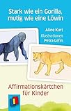 Stark wie ein Gorilla, mutig wie eine Löwin - Affirmationskärtchen für Kinder by 