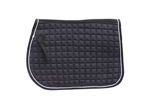 BRANDED-NEW-SADDLE-PAD-QUILTED-WITH-WHITE-PIPING-FOR-ALL-PURPOSE-IN-MANY-COLORS