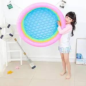 Inflatable Triple Ring Children's Swimming Pool 34x10inch