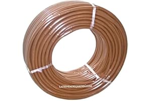 Suinga Tuyau d'arrosage goutte à goutte 16 mm 50m, Espacement de 33 cm entre les goutteurs, marron