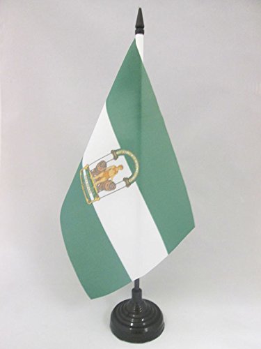 BANDERA de MESA de ANDALUC A 21x14cm - BANDERINA de DESPACHO ANDALUZA 14 x 21 cm - AZ FLAG reviews BANDERA de MESA de ANDALUC A 21x14cm - BANDERINA de DESPACHO ANDALUZA 14 x 21 cm - AZ FLAG