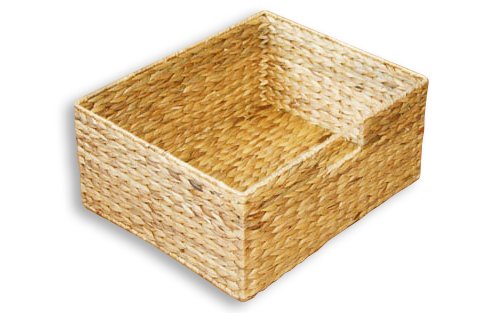 KMH®, Grosse Korb-Box aus geflochtener Wasserhyazinthe (#204036)