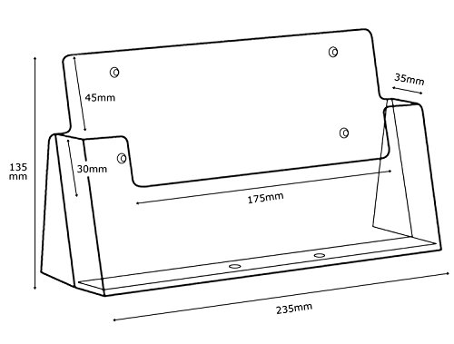 Taymar CLA5 Counter Display for A5 Landscape Leaflet  Pack of 2 
