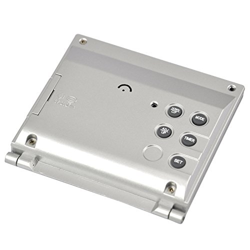 Trixes Wecker Uhr Silber Digital LCD Schreibtischuhr Temperatur - 4