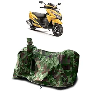 AARTRI - Honda Grazia New BS6 Water Resistant - Dust Proof - Full Bike Scooty Two Wheeler Body Cover for Honda Grazia (Green Multijungle)