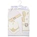 9 Piece Baby Gift Set Newborn Christening Present Blanket Booties Hanger - Beige