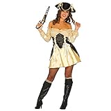 Lieferumfang: ein Piratin Kostüm bestehend aus einem Kleid und Hut