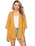  Abollria Ropa de Baño Cover Up para Mujer IR al Mar Pareo Playa Cárdigan Casual para Vacaciones de Verano y Fiesta Kimono