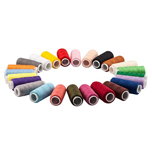 TRIXES 24 verschieden Nähgarne in unterschiedlichen Farben aus Polyester. - 3