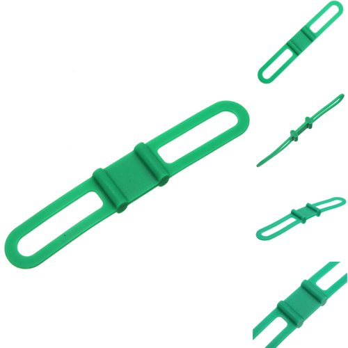 SODIAL (R) 2 Stueck Radfahren Fahrrad Silikon elastische Gummiband Bandage Krawatte Taschenlampe Halter - 2