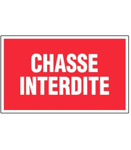Panneau Chasse Interdite - Signalisation Propriété Privée - Plastique
