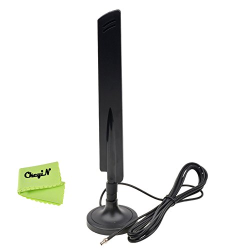 CkeyiN ®LTE TS9 Interfaz Conector Externo Antena Booster Amplificador de Señal 30dBi con 2,9 m Cable para 4G / 3G...